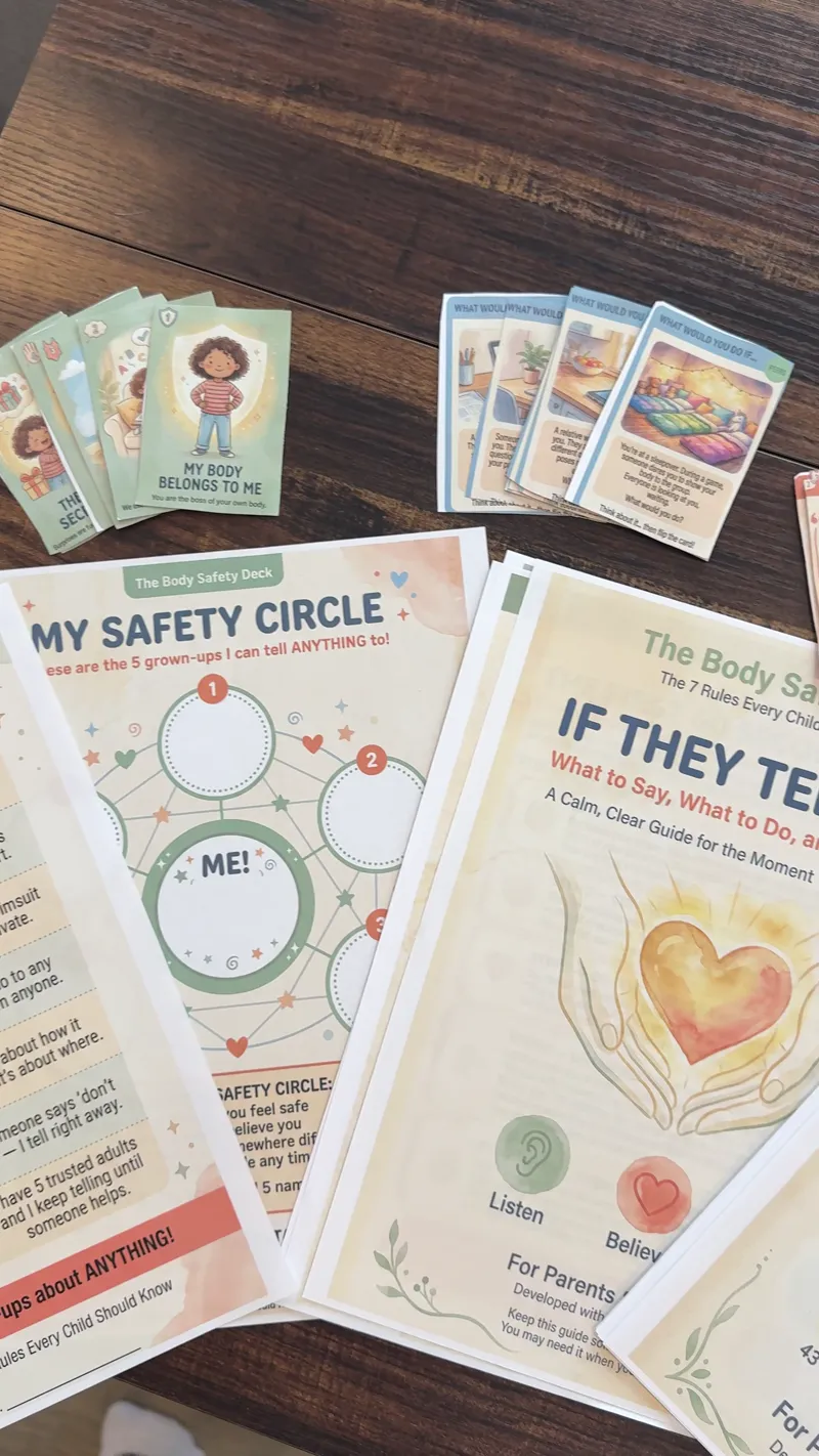 The full Body Safety System laid out on the table