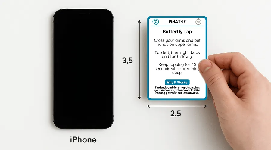 Card size comparison reference