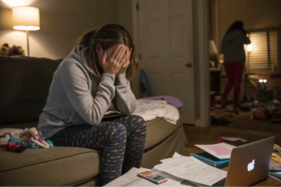 Parent struggling with tween or teen meltdowns