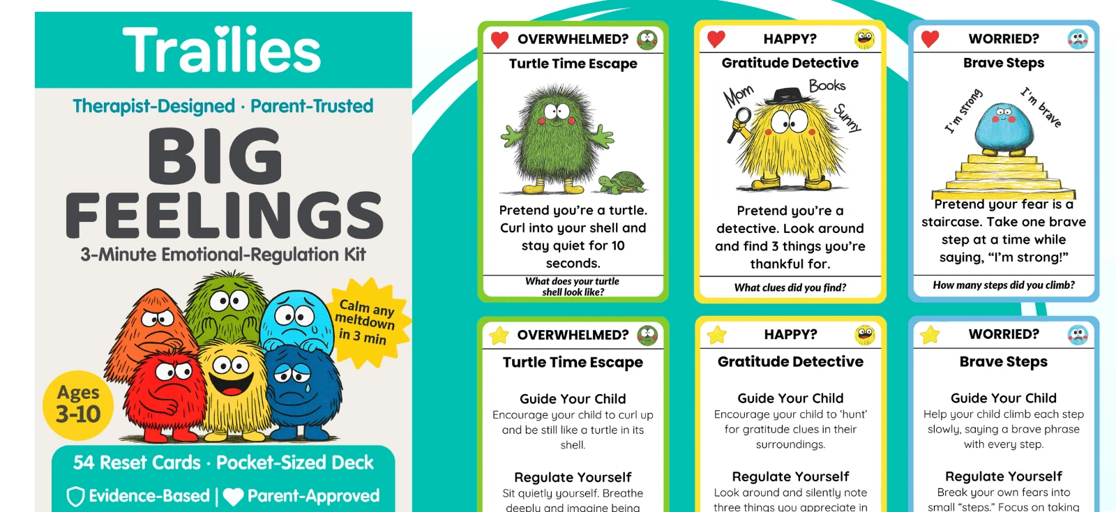 The full Big Feelings Deck laid out